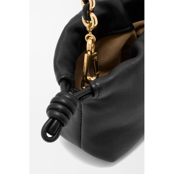 Loewe Nano Flamenco purse in mellow nappa lambskin, Black | Clutch Bags | Luxury Shoes 