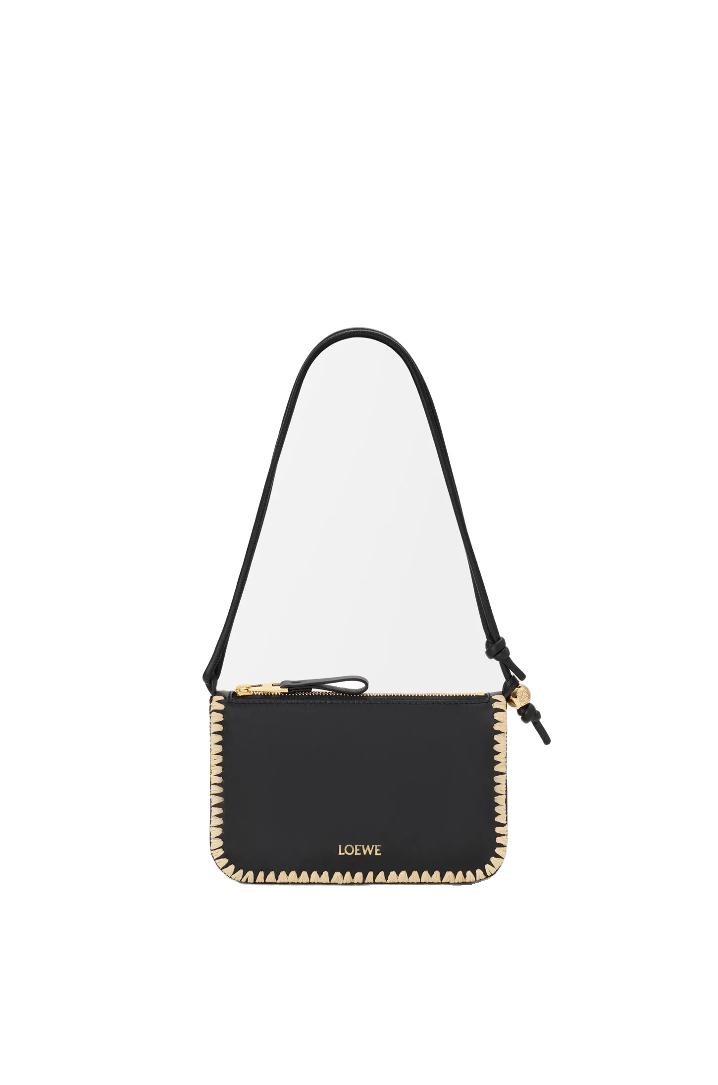 Loewe Rio pouch in classic calfskin and raffia, Black | Clutch Bags | Luxury Shoes Loewe Rio pouch in classic calfskin and raffia, Black | Clutch Bags | Luxury Shoes