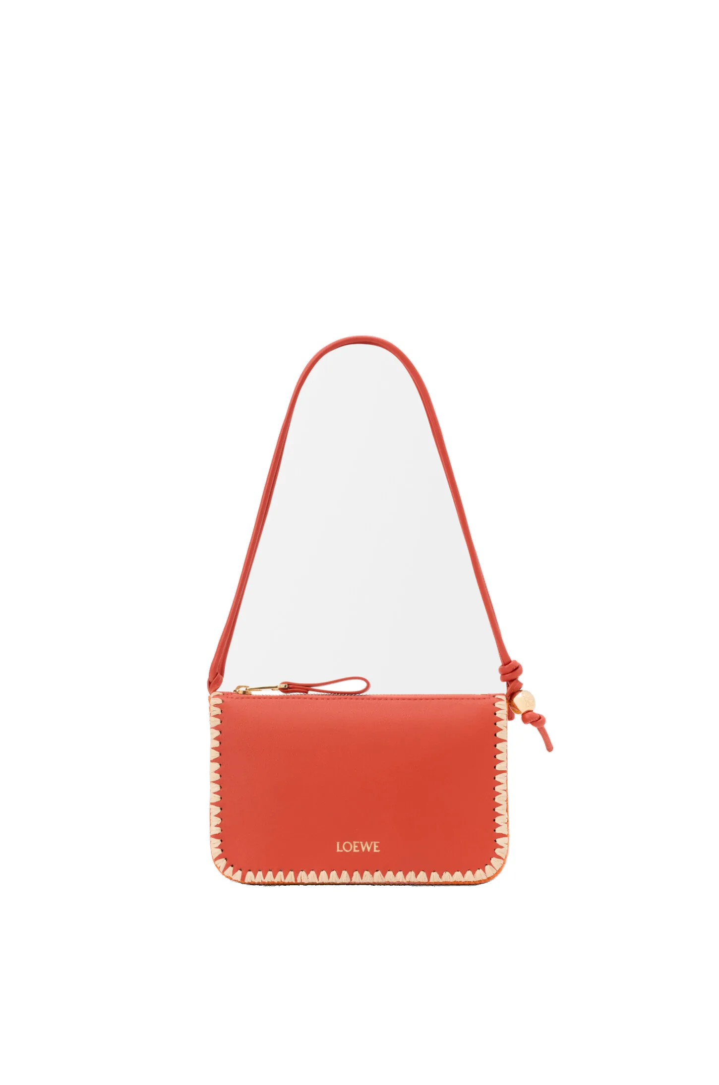 Loewe Rio pouch in classic calfskin and raffia, Deep Saffron | Clutch Bags | Luxury Shoes Loewe Rio pouch in classic calfskin and raffia, Deep Saffron | Clutch Bags | Luxury Shoes