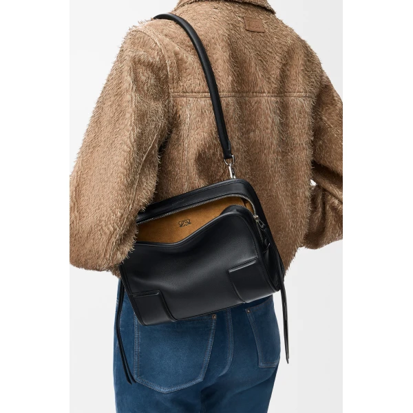 Loewe Small Amazona 180 bag in soft calfskin, Black | Totes & Top-Handle Bags | Luxury Shoes 