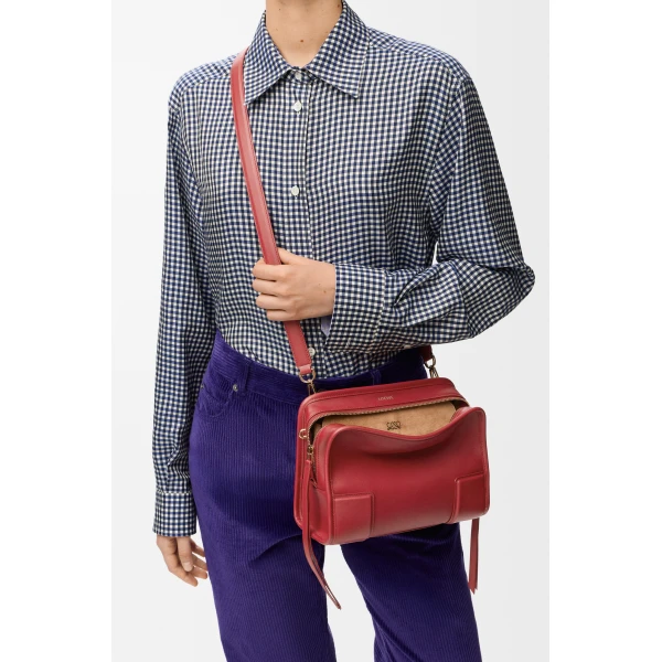 Loewe Small Amazona 180 bag in soft calfskin, Carmine Red | Totes & Top-Handle Bags | Luxury Shoes 