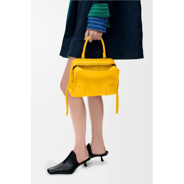 Loewe Small Amazona 180 bag in soft calfskin, Daisy Yellow | Totes & Top-Handle Bags | Luxury Shoes 