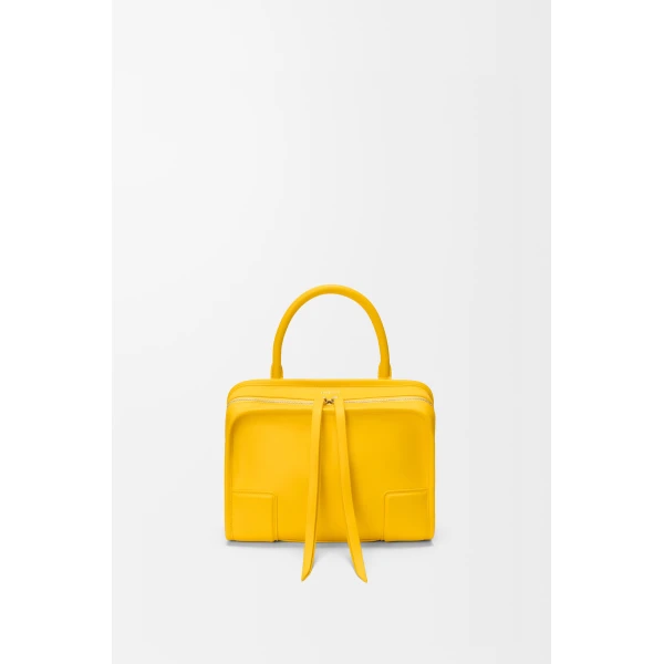 Loewe Small Amazona 180 bag in soft calfskin, Daisy Yellow | Totes & Top-Handle Bags | Luxury Shoes 