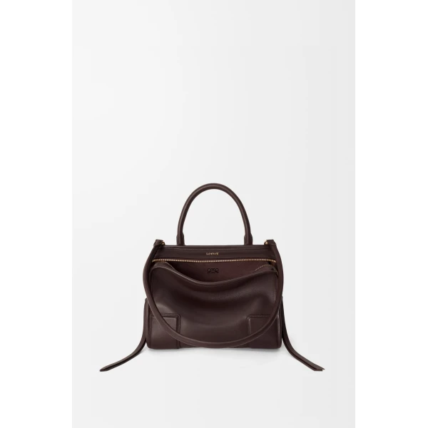 Loewe Small Amazona 180 bag in soft calfskin, Dark Chestnut | Totes & Top-Handle Bags | Luxury Shoes 