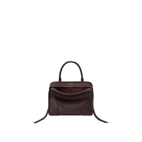 Loewe Small Amazona 180 bag in soft calfskin, Dark Chestnut | Totes & Top-Handle Bags | Luxury Shoes 