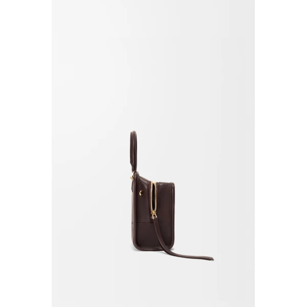 Loewe Small Amazona 180 bag in soft calfskin, Dark Chestnut | Totes & Top-Handle Bags | Luxury Shoes 