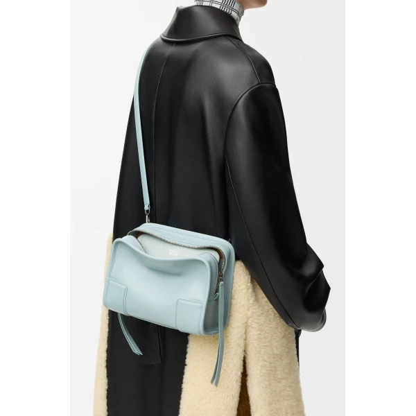 Loewe Small Amazona 180 bag in soft calfskin, Mineral Mist | Totes & Top-Handle Bags | Luxury Shoes 