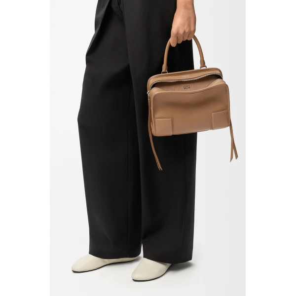 Loewe Small Amazona 180 bag in soft calfskin, Mocha | Totes & Top-Handle Bags | Luxury Shoes 