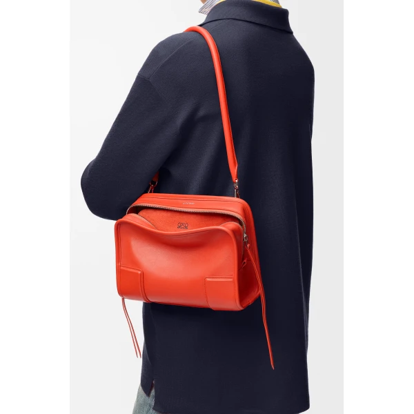Loewe Small Amazona 180 bag in soft calfskin, Sunrise Orange | Totes & Top-Handle Bags | Luxury Shoes 