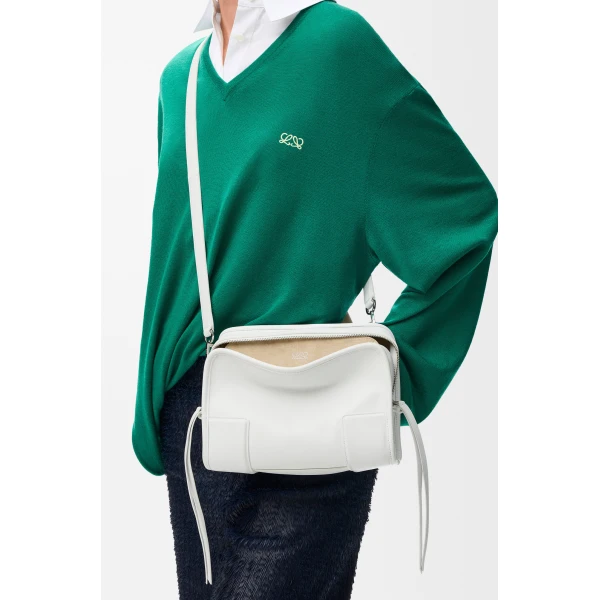 Loewe Small Amazona 180 bag in soft calfskin, White | Totes & Top-Handle Bags | Luxury Shoes 