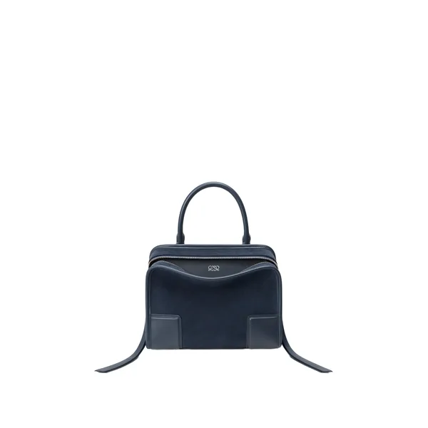 Small Amazona 180 bag in suede, Deep Navy