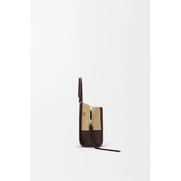 Loewe Small Amazona 180 bag in suede, Oro/Chocolat | Totes & Top-Handle Bags | Luxury Shoes 