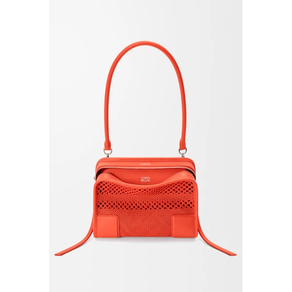 Loewe Small Amazona 180 bag in woven calfskin, Sunrise Orange | Totes & Top-Handle Bags | Luxury Shoes 