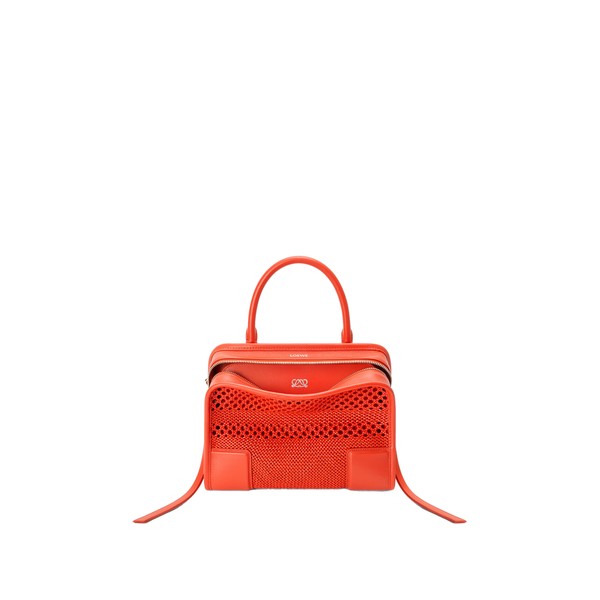 Loewe Small Amazona 180 bag in woven calfskin, Sunrise Orange | Totes & Top-Handle Bags | Luxury Shoes 