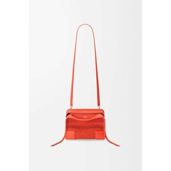 Loewe Small Amazona 180 bag in woven calfskin, Sunrise Orange | Totes & Top-Handle Bags | Luxury Shoes 