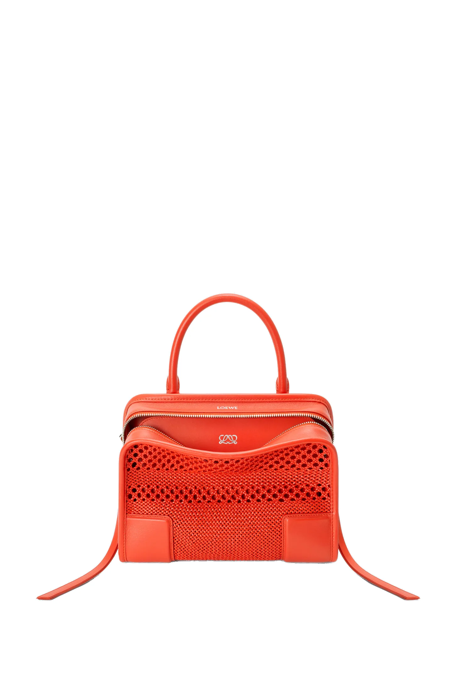 Loewe Small Amazona 180 bag in woven calfskin, Sunrise Orange | Totes & Top-Handle Bags | Luxury Shoes Loewe Small Amazona 180 bag in woven calfskin, Sunrise Orange | Totes & Top-Handle Bags | Luxury Shoes