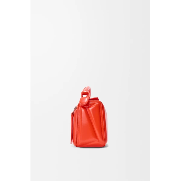 Loewe Small Puzzle Blown bag in glossy lambskin, Vivid Orange | Shoulder & Crossbody Bags | Luxury Shoes 