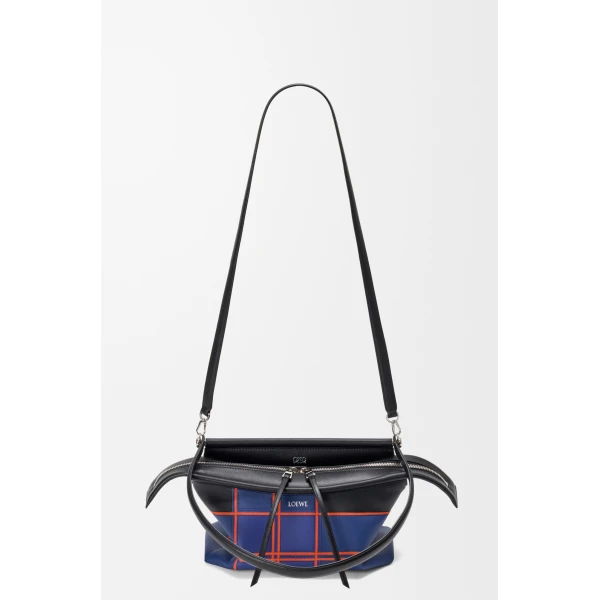 Loewe Small Whisker bag in check intarsio, Black/Multicolor | Shoulder & Crossbody Bags | Luxury Shoes 