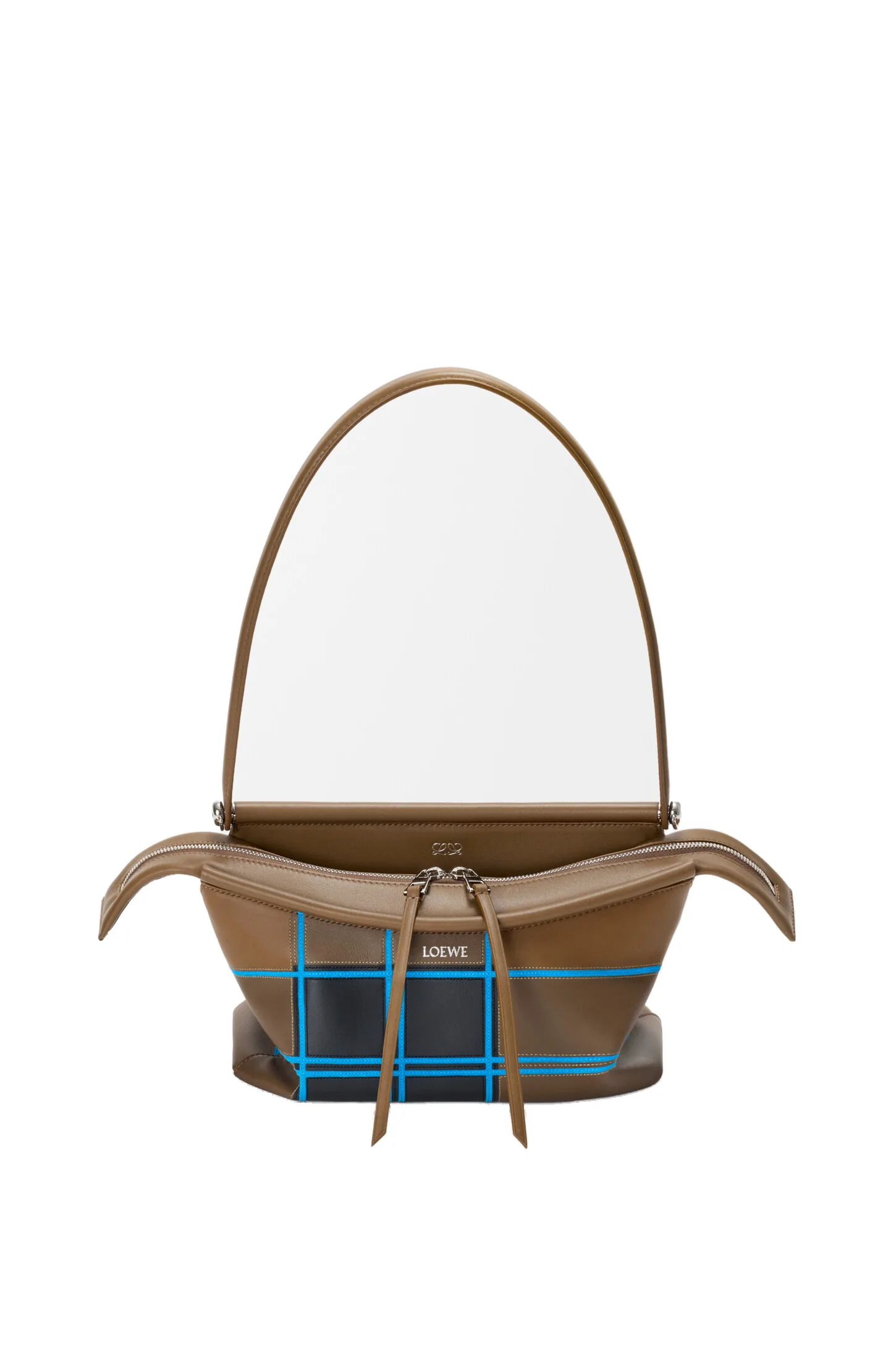 Loewe Small Whisker bag in check intarsio, Brownish Green/Multicolor | Shoulder & Crossbody Bags | Luxury Shoes Loewe Small Whisker bag in check intarsio, Brownish Green/Multicolor | Shoulder & Crossbody Bags | Luxury Shoes
