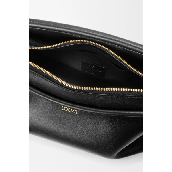 Loewe Small Whisker bag in glazed calfskin, Black | Shoulder & Crossbody Bags | Luxury Shoes 