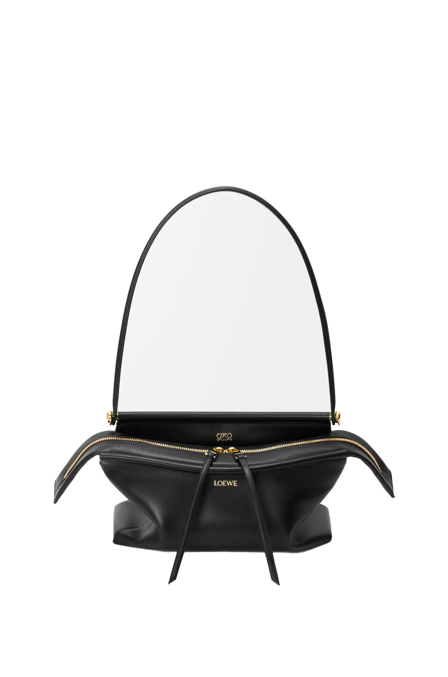 Loewe Small Whisker bag in glazed calfskin, Black | Shoulder & Crossbody Bags | Luxury Shoes Loewe Small Whisker bag in glazed calfskin, Black | Shoulder & Crossbody Bags | Luxury Shoes