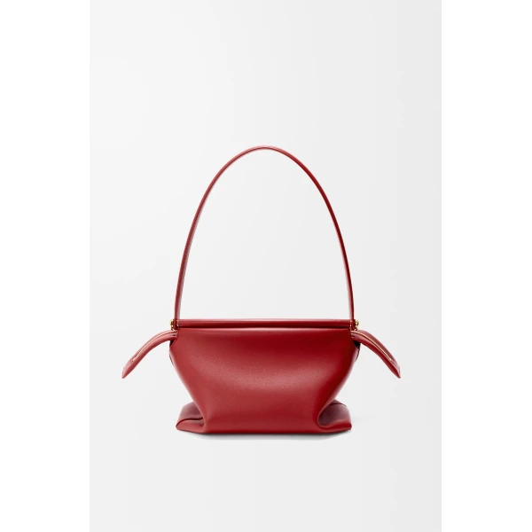 Loewe Small Whisker bag in glazed calfskin, Carmine Red | Shoulder & Crossbody Bags | Luxury Shoes 