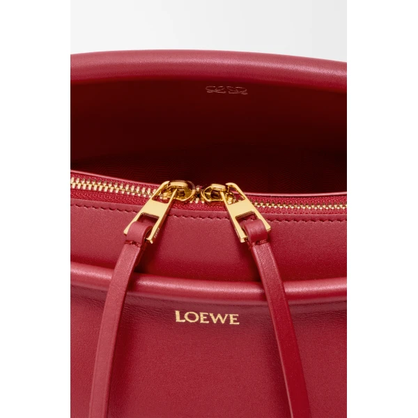 Loewe Small Whisker bag in glazed calfskin, Carmine Red | Shoulder & Crossbody Bags | Luxury Shoes 