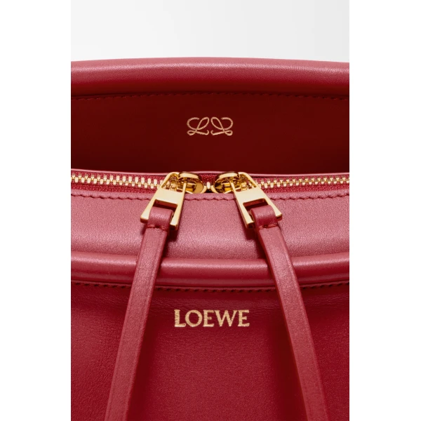 Loewe Small Whisker bag in glazed calfskin, Carmine Red | Shoulder & Crossbody Bags | Luxury Shoes 