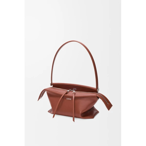 Loewe Small Whisker bag in glazed calfskin, Cognac | Shoulder & Crossbody Bags | Luxury Shoes 