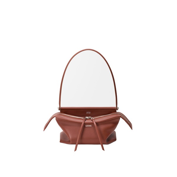 Loewe Small Whisker bag in glazed calfskin, Cognac | Shoulder & Crossbody Bags | Luxury Shoes 