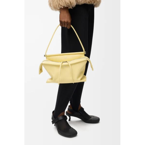 Loewe Small Whisker bag in glazed calfskin, Vanilla | Shoulder & Crossbody Bags | Luxury Shoes 