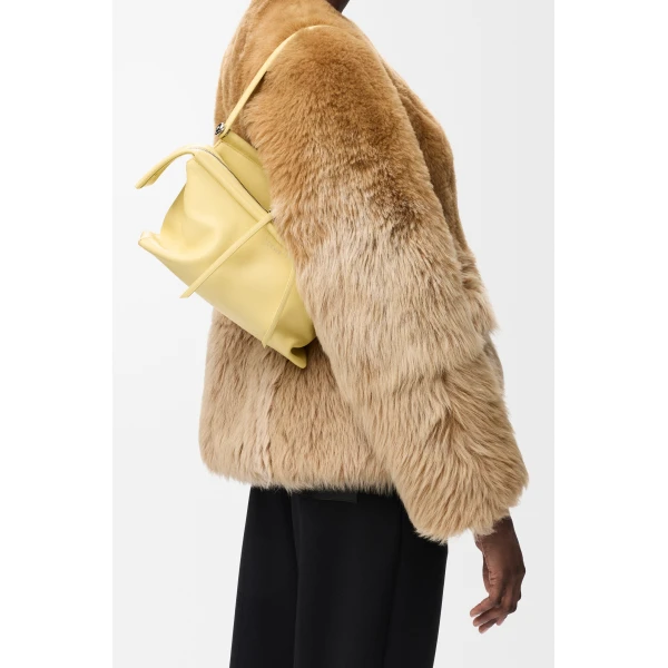 Loewe Small Whisker bag in glazed calfskin, Vanilla | Shoulder & Crossbody Bags | Luxury Shoes 