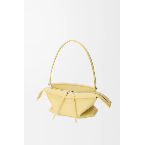 Loewe Small Whisker bag in glazed calfskin, Vanilla | Shoulder & Crossbody Bags | Luxury Shoes 