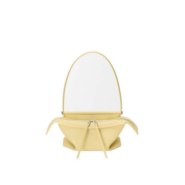 Loewe Small Whisker bag in glazed calfskin, Vanilla | Shoulder & Crossbody Bags | Luxury Shoes 