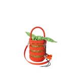 Loewe Weaved bucket in nappa leather, Vivid Orange | Bucket Bags | Luxury Shoes 