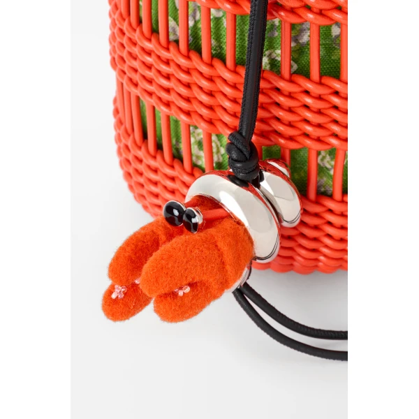 Loewe Weaved bucket in nappa leather, Vivid Orange | Bucket Bags | Luxury Shoes 