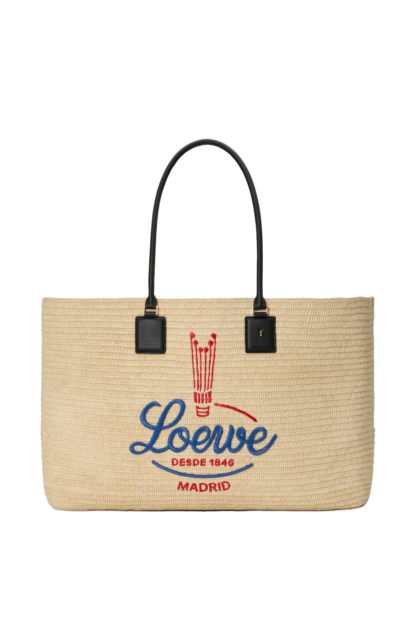 Loewe XL Verano tote in raffia, White/Multicolor | Totes & Top-Handle Bags | Luxury Shoes Loewe XL Verano tote in raffia, White/Multicolor | Totes & Top-Handle Bags | Luxury Shoes