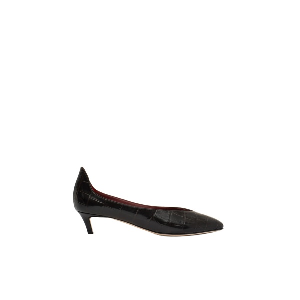 Magda Butrym Almond pumps in croco-embossed leather