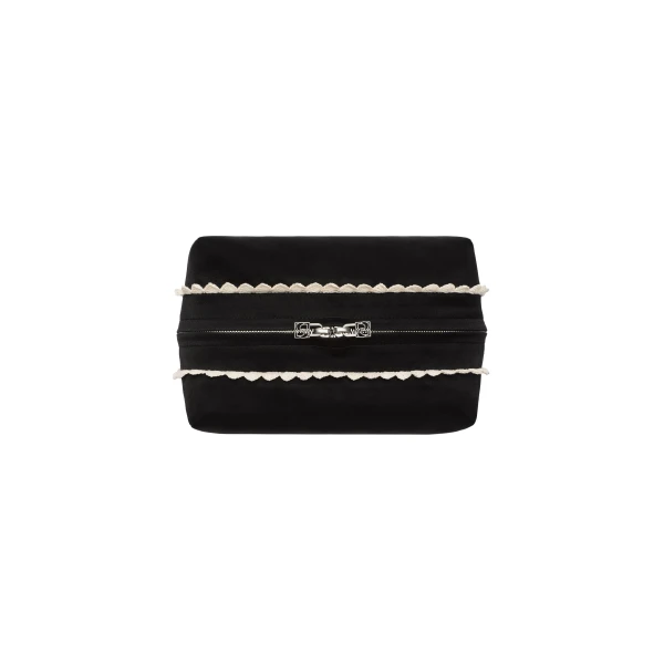 Beauty case with crochet trim - Image 4
