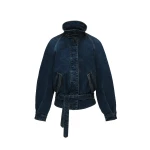 Magda Butrym Belted denim jacket in blue