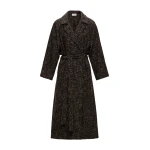Magda Butrym Belted wool blend coat in brown