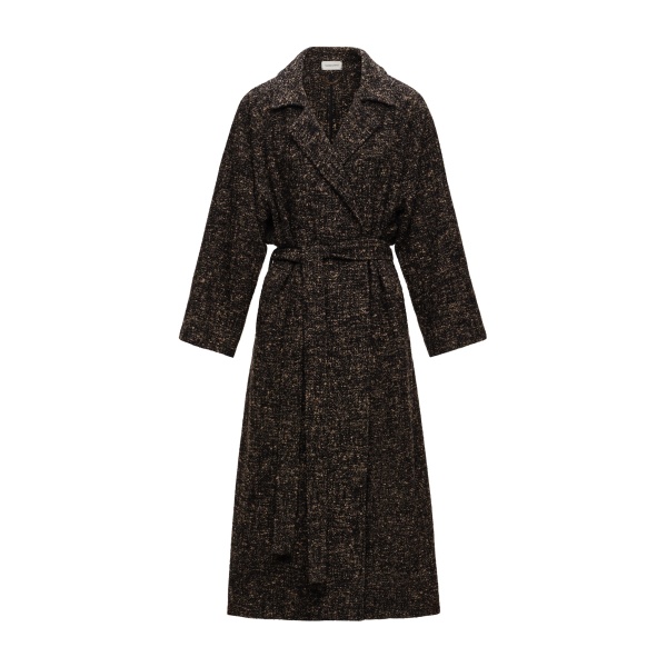 Magda Butrym Belted wool blend coat in brown