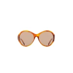 Magda Butrym Big round sunglasses in amber