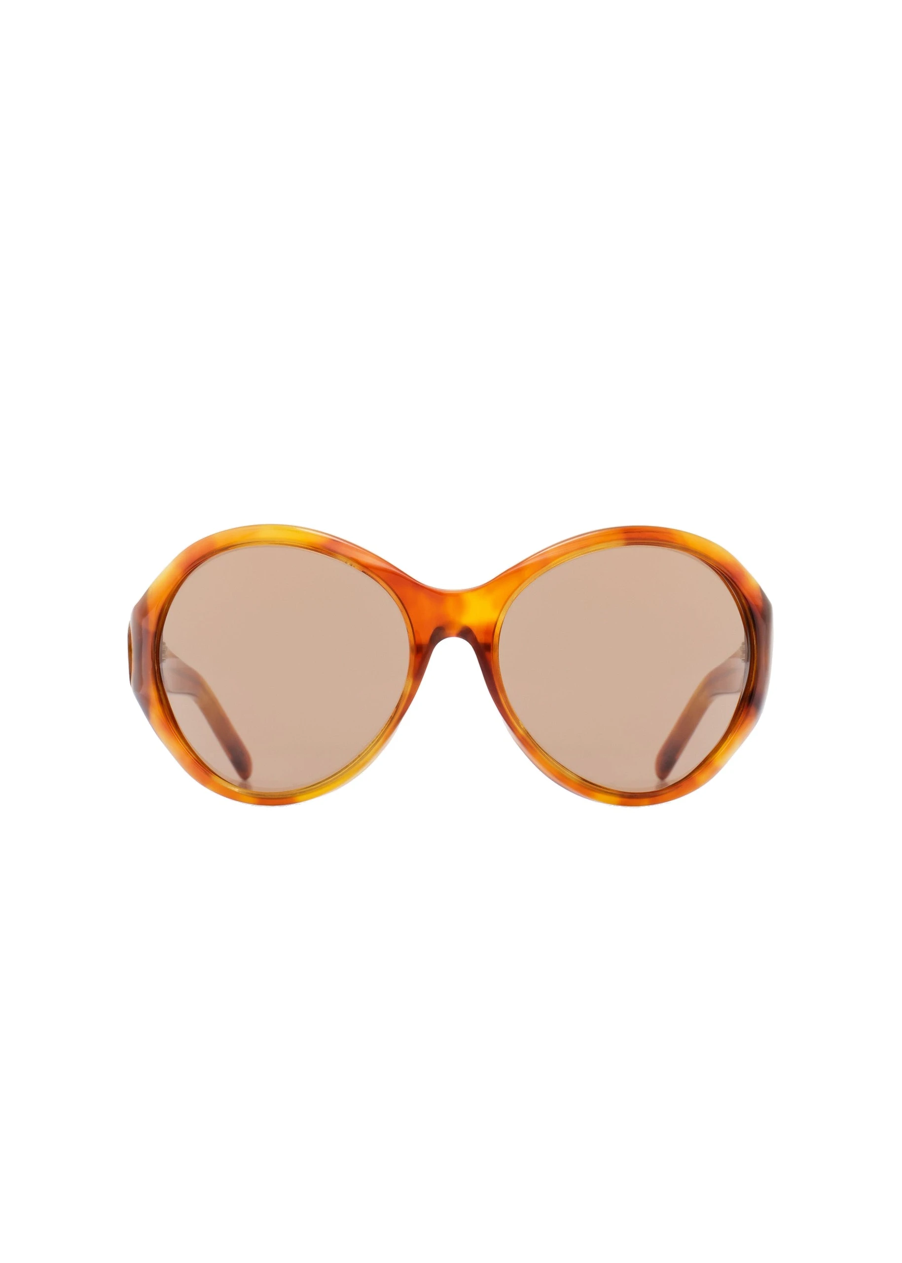 Magda Butrym Big round sunglasses in amber | Luxury Shoes Magda Butrym Big round sunglasses in amber