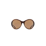 Magda Butrym Big round sunglasses in tortoise with brown lenses