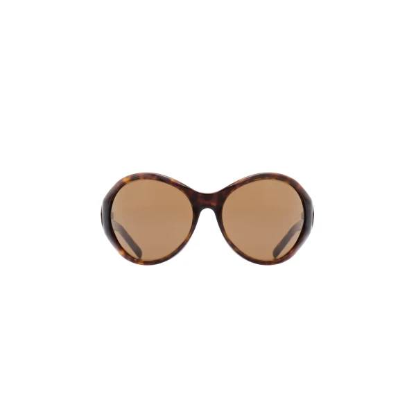 Magda Butrym Big round sunglasses in tortoise with brown lenses
