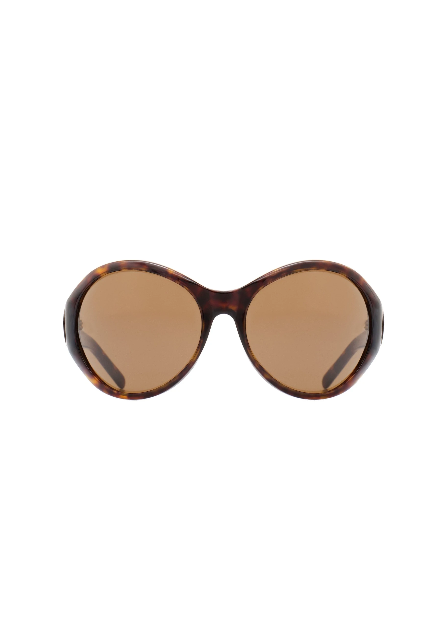 Magda Butrym Big round sunglasses in tortoise with brown lenses | Luxury Shoes Magda Butrym Big round sunglasses in tortoise with brown lenses