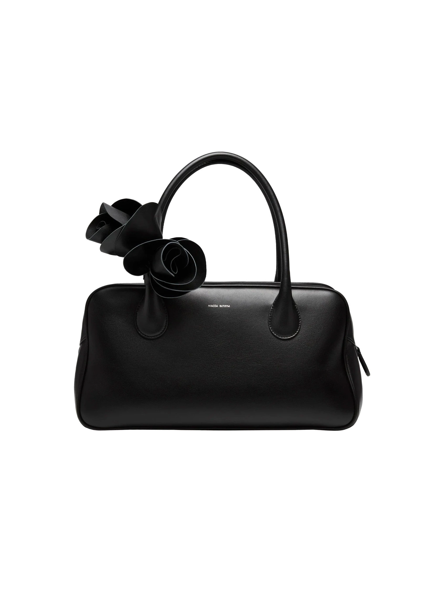 Magda Butrym Brigitte bag in black leather and silver | Luxury Shoes Magda Butrym Brigitte bag in black leather and silver