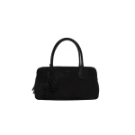 Magda Butrym Brigitte in black suede with flower charm