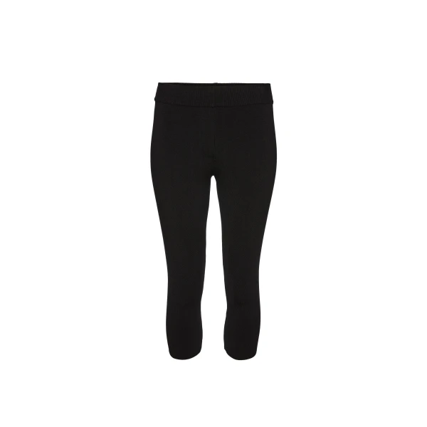 Capri knit pants in black